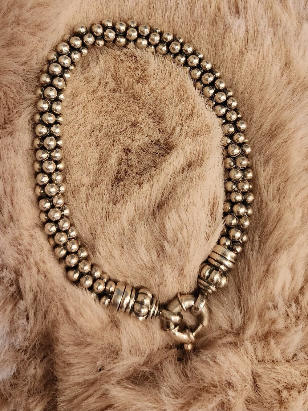 (2) Pcs LAGOS Silver Caviar Bracelet